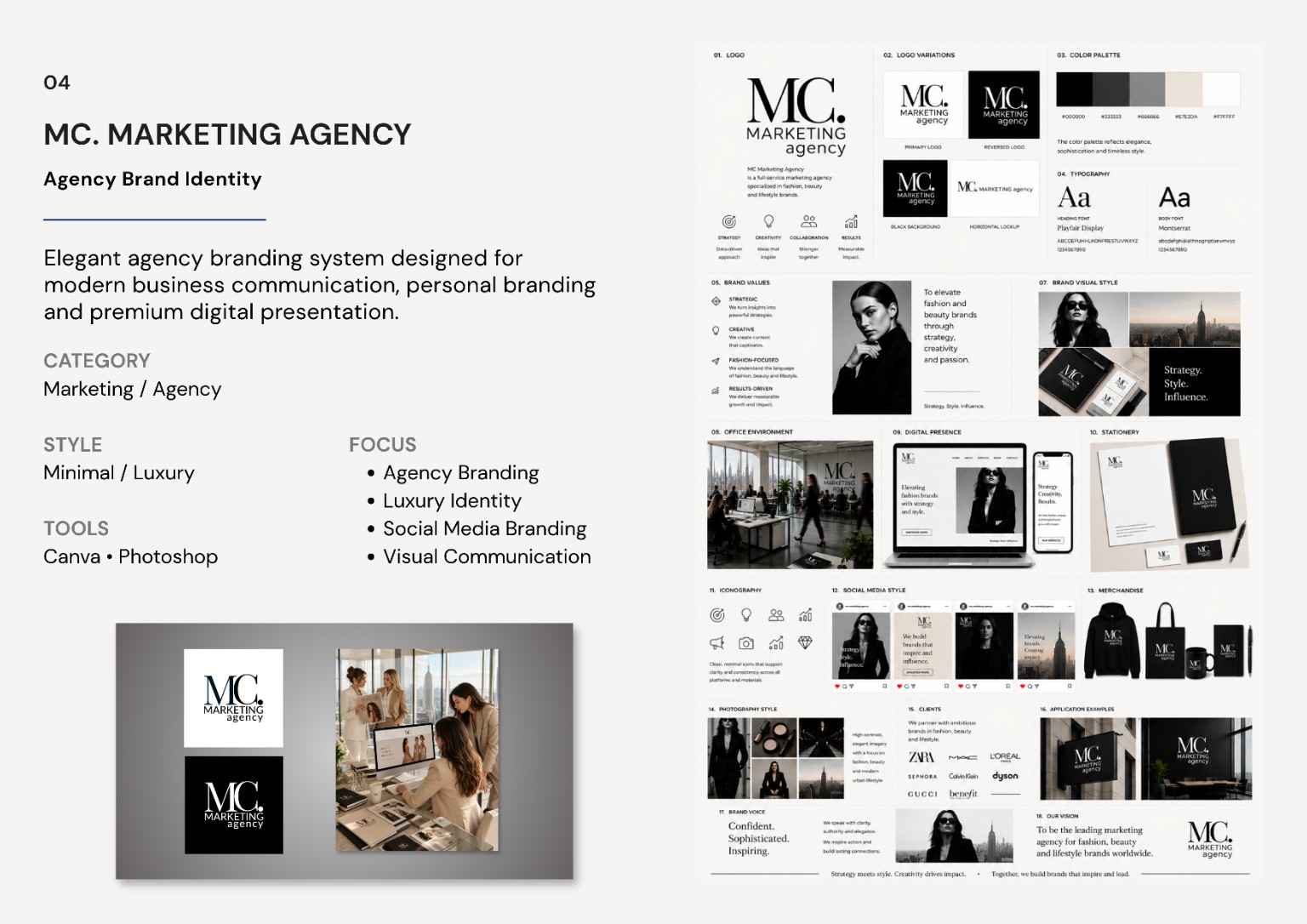 MC. Marketing Agency | Brand identity